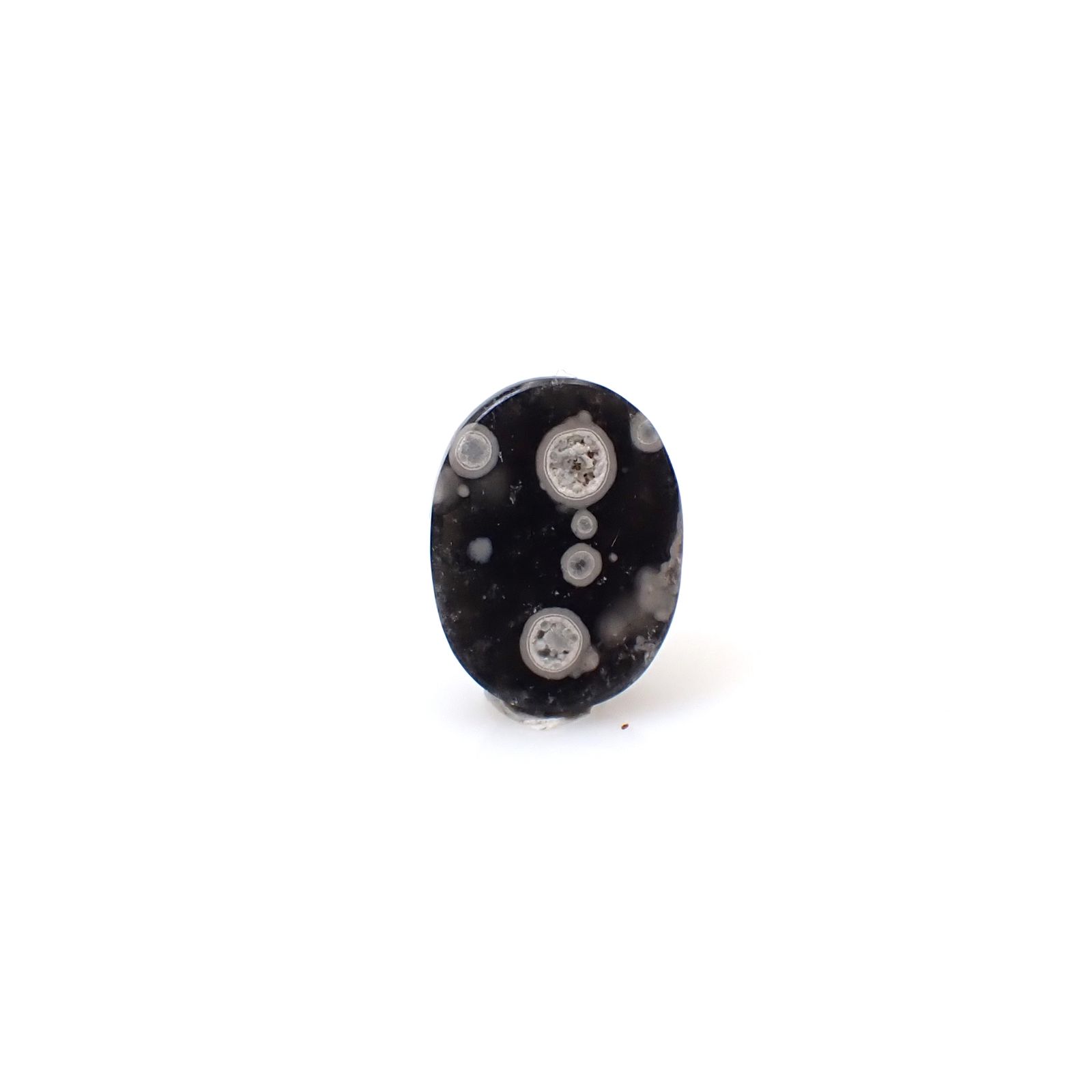 コスミックオブシディアン イタリア産 4.53ct [250730671]13.8x10.5mm前後