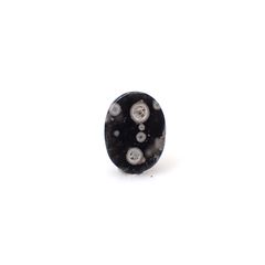 コスミックオブシディアン イタリア産 4.53ct [250730671]13.8x10.5mm前後