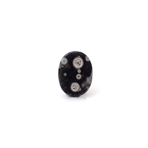 コスミックオブシディアン イタリア産 4.53ct [250730671]13.8x10.5mm前後
