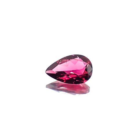 パープルトルマリン(宝石名パープル・トルマリン)ブラジル産 識別済 0.70ct / 7.8x5.1mm前後 [260323893]