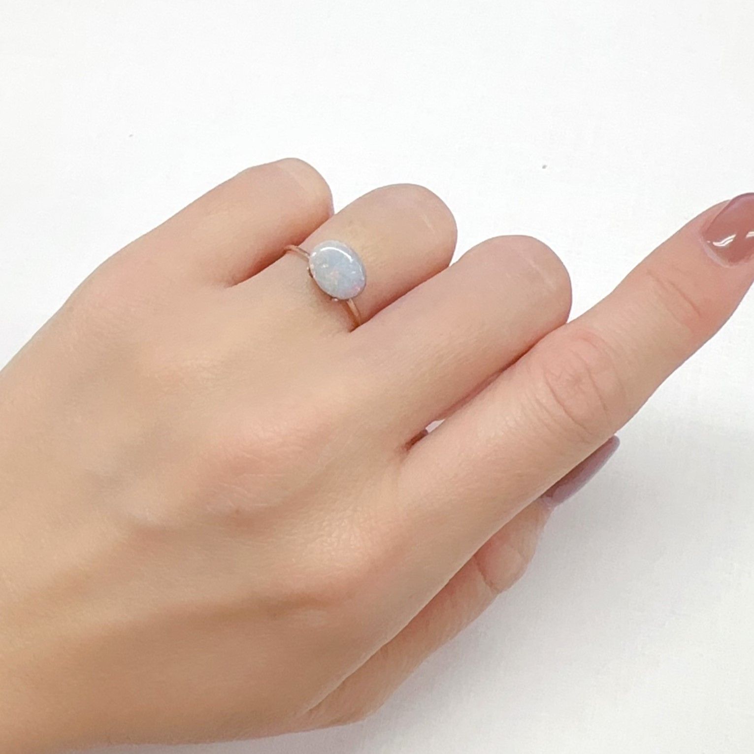 ブラックオパール オーストラリア産 1.14ct[240125283]9.3x7.1mm前後