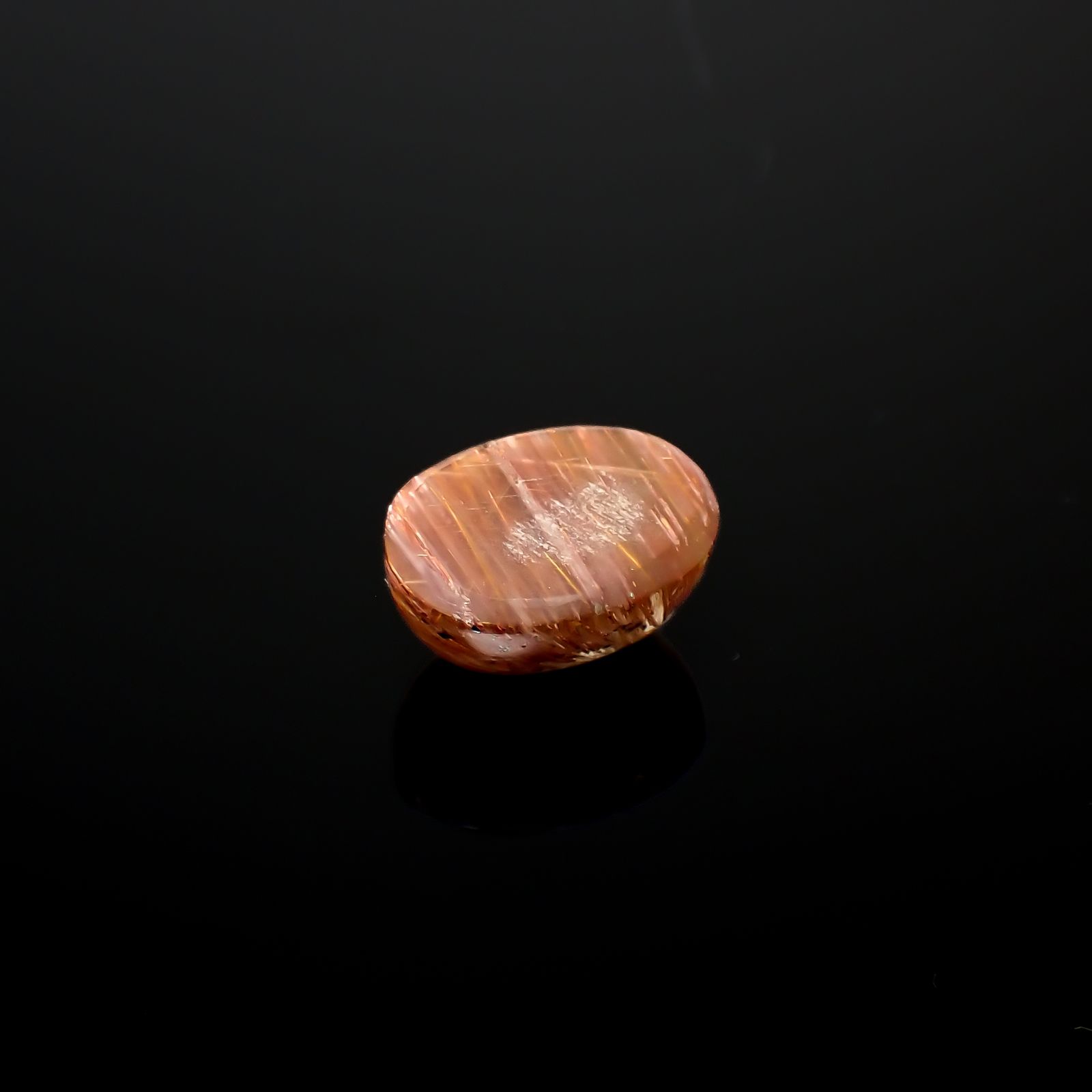ルチルクォーツ キャッツアイ ブラジル産 11.07ct[240427048]15.1x11.5mm前後
