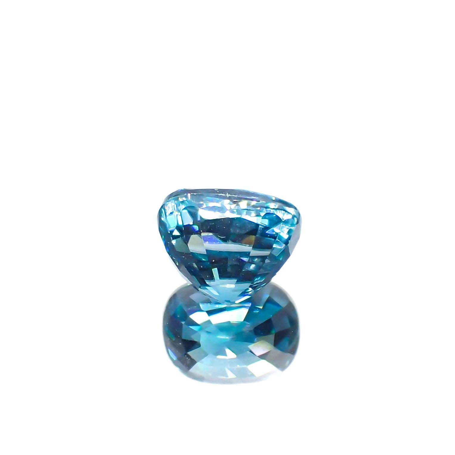 ラタナキリブルージルコン カンボジア産 1.34ct[220917923]5.7x4.5mm前後