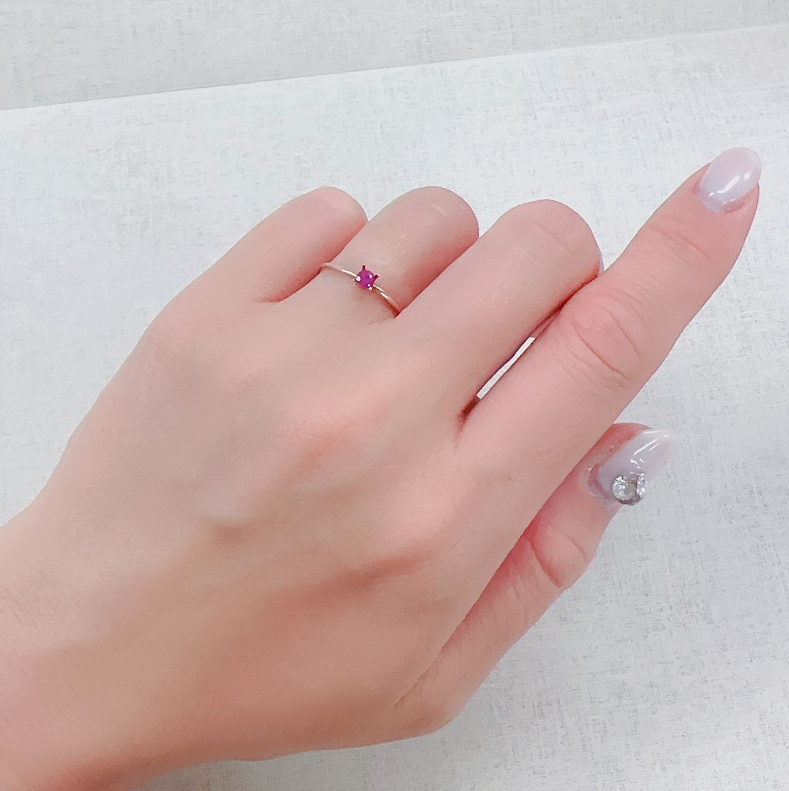 ルビー(宝石名ルビー)タイ/ミャンマー産 0.13ct 識別済[230321298]2.9x2.8mm前後