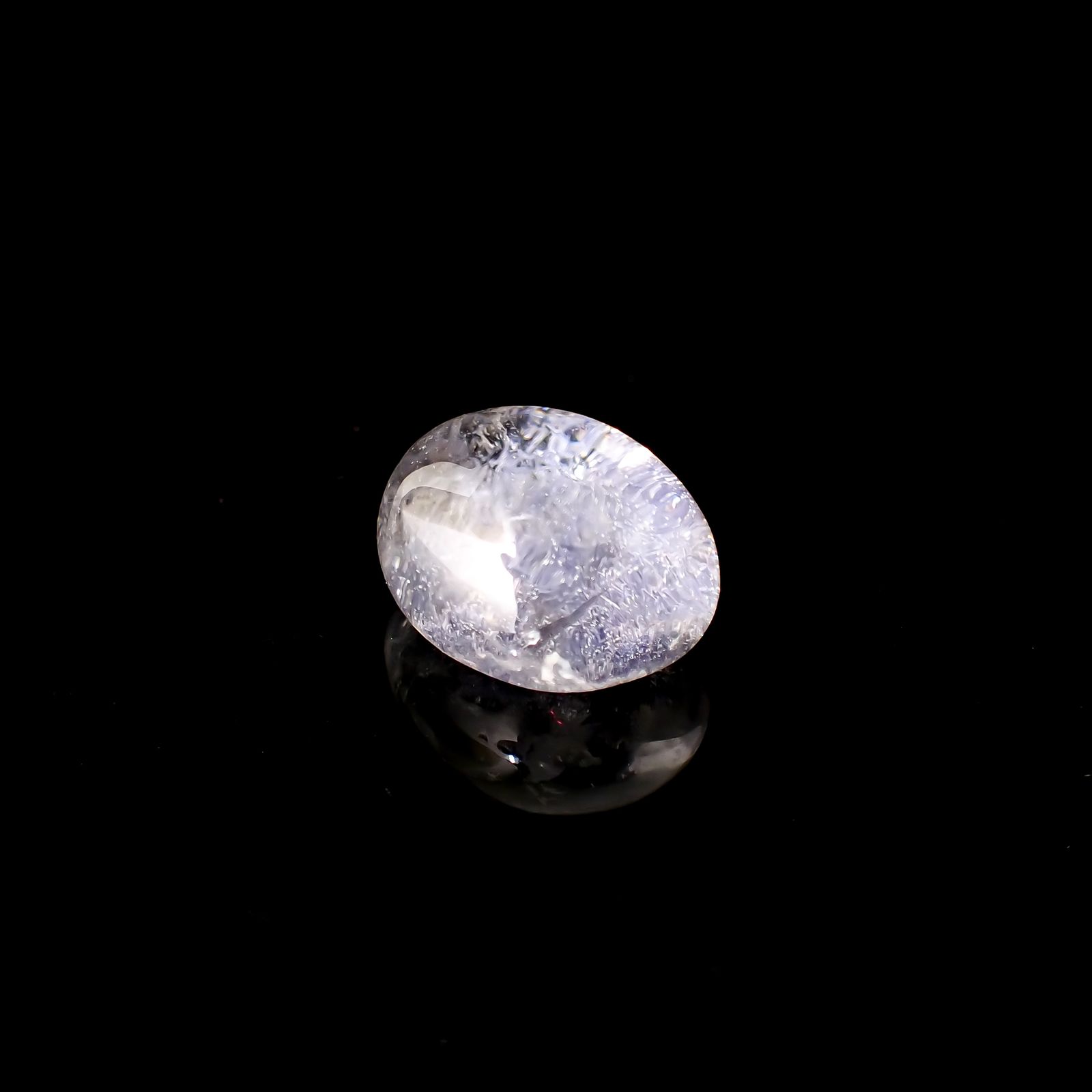 デュモルチェライトインクォーツ ブラジル産 20.71ct[231023814]18.9x14.6mm前後