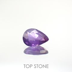 バイオレットサファイア(宝石名バイオレット・サファイア) マダガスカル/タンザニア産 1.024ct ソ付(彩珠)[210812486]7.6×5.5mm前後