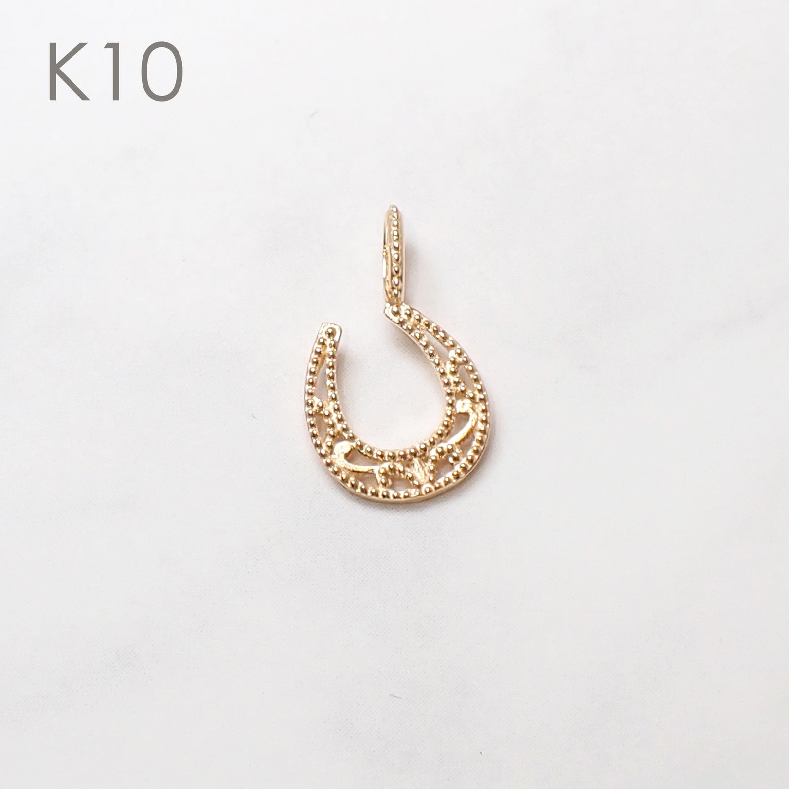◇K18/K10 Beata（ビィータ）◇馬蹄 [ラッキーチャーム/ペンダントトップ※チェーン別売り]