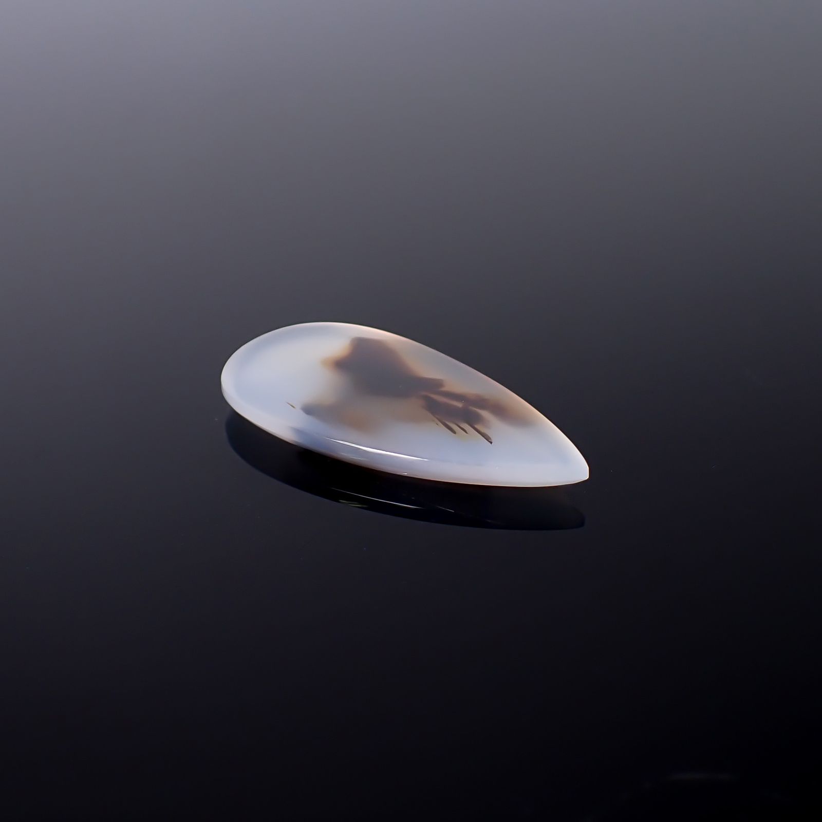 モンタナアゲート アメリカ・モンタナ州産 18.59ct / 35.9x17.9mm前後 [260832766]