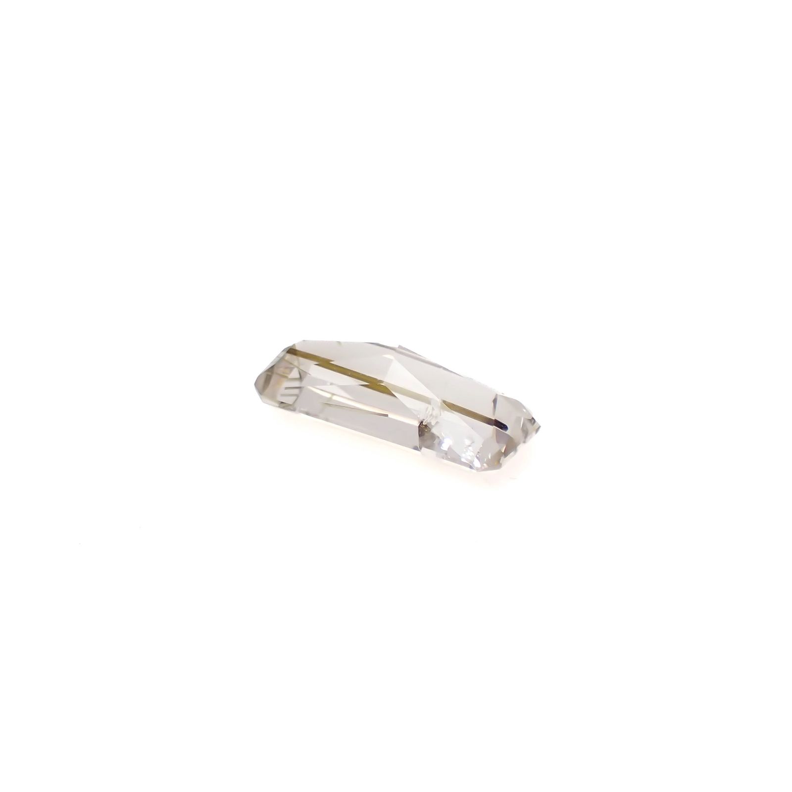 エピドートインクォーツ ブラジル産 4.82ct[240728461]16.6x7.1mm前後