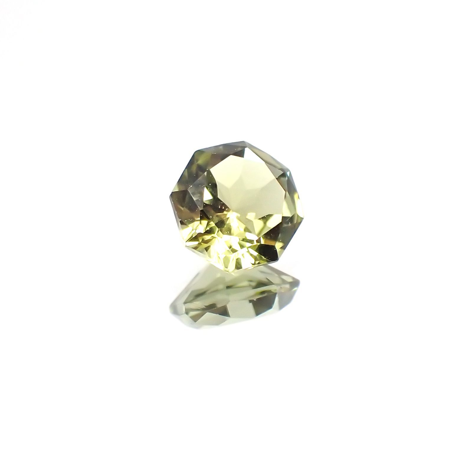 ◇オクタゴンカット◇グリーントルマリン SA(宝石名グリーン・トルマリン)ブラジル産 0.49ct 識別済[231124196]5x4.9mm前後