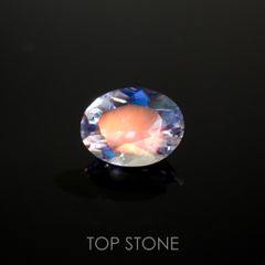 レインボームーンストーン(宝石名ラブラドライト)マダガスカル産 0.43ct 識別済[211113748]5.9x4.6mm前後