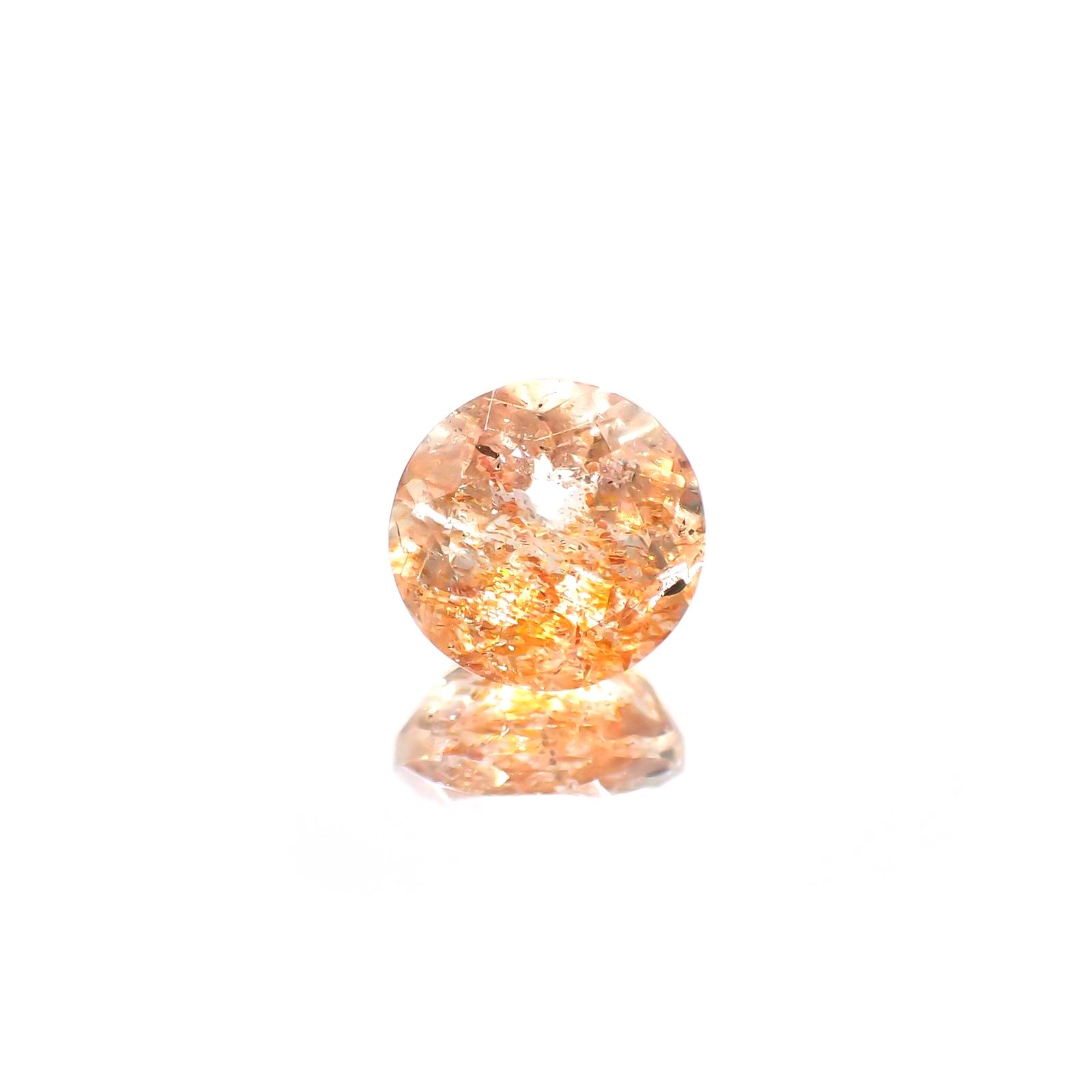 イリュージョンサンストーン(宝石名フェルドスパー) タンザニア産 2.02ct 識別済[250812304]8×8mm前後