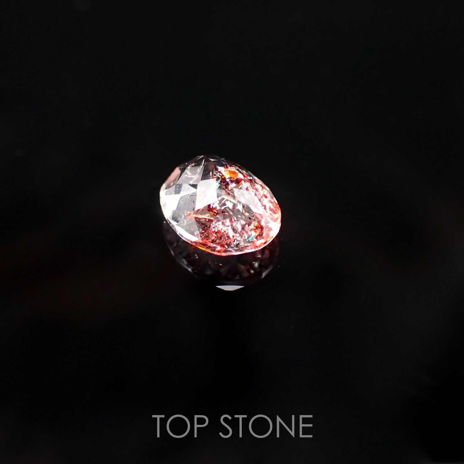 ファイヤークォーツ ナイジェリア産 ルース 0.99ct[210510706]7.4×5.8mm前後