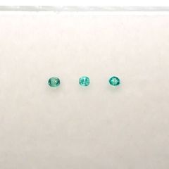 パライバトルマリン カラーグラデーション3pcsセット ブラジル産 0.042ct(3pcs合計)[230220495]1.3-1.5x1.3-1.5mm前後