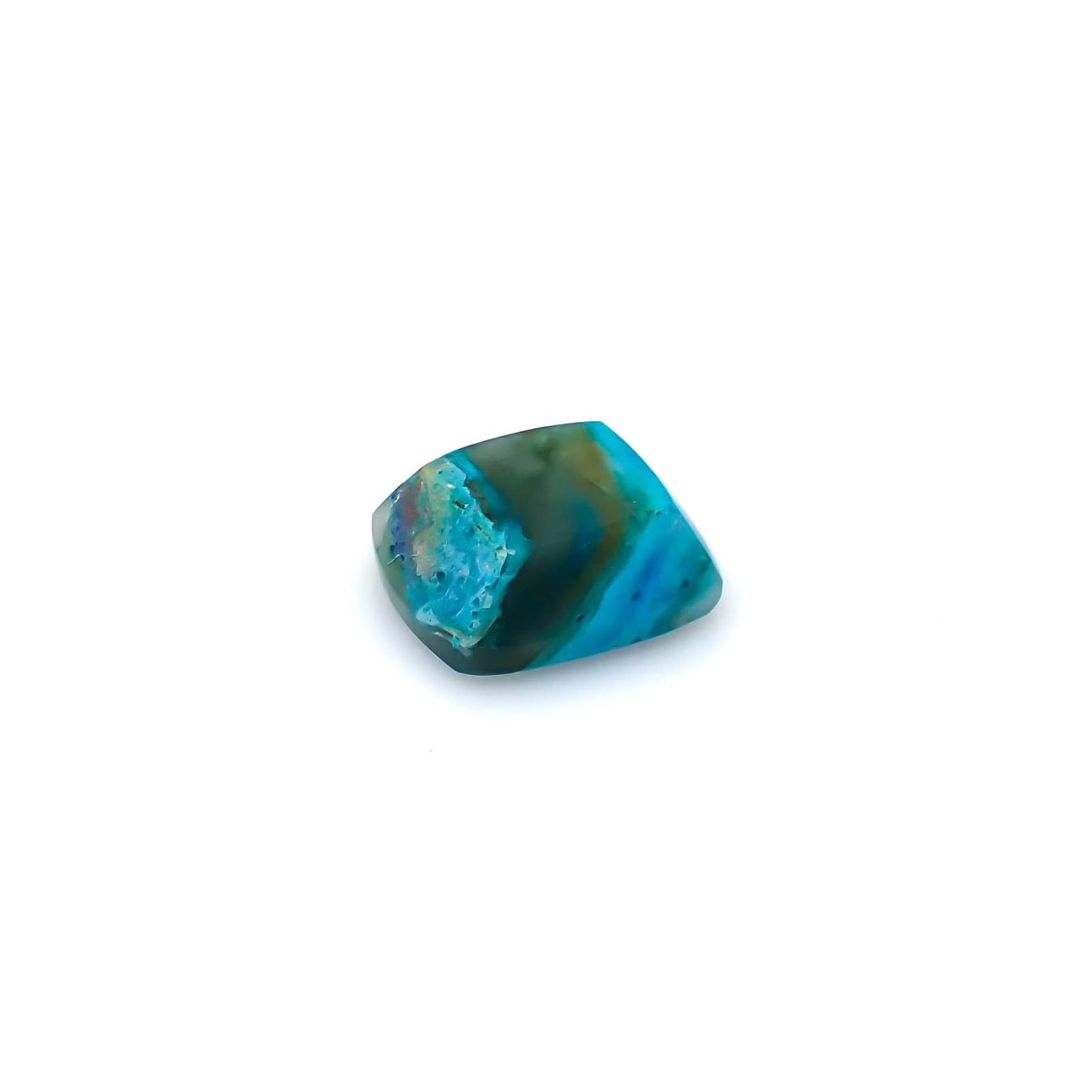 ブルーオパール ペルー産 6.77ct [250430257]12.9x11.6mm前後