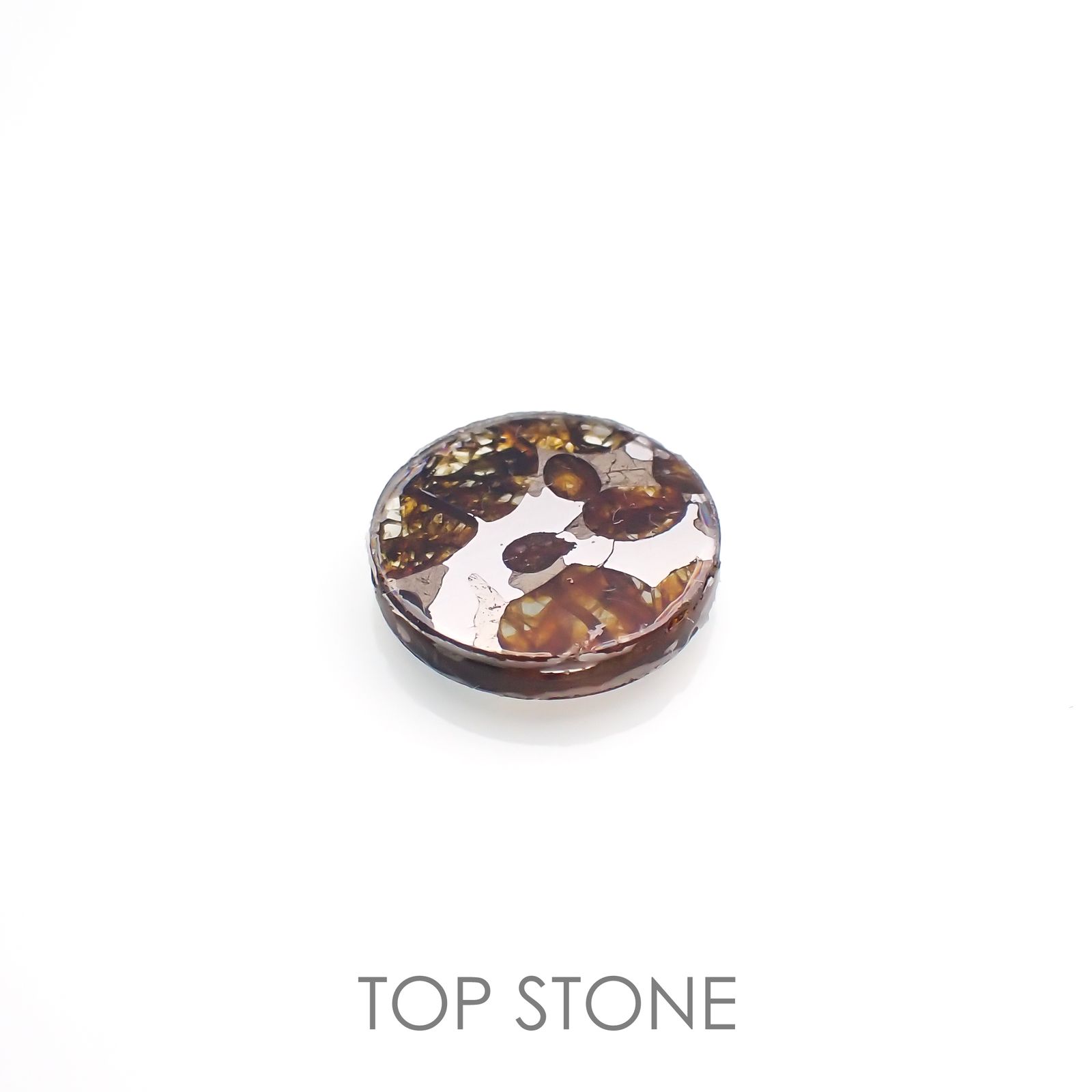 パラサイト隕石Sericho トリプレット 発見地：ケニア 3.58ct[220114153]12x12mm前後