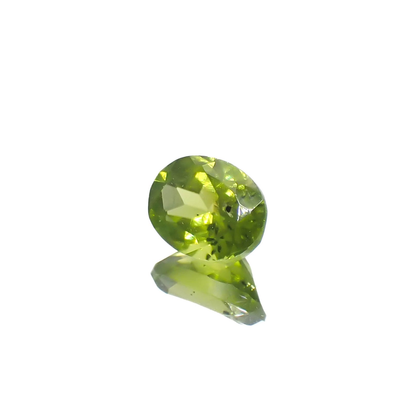 ブラックリリーパッドペリドット アメリカ・アリゾナ州産 1.60ct[240627939]8x6.1mm前後