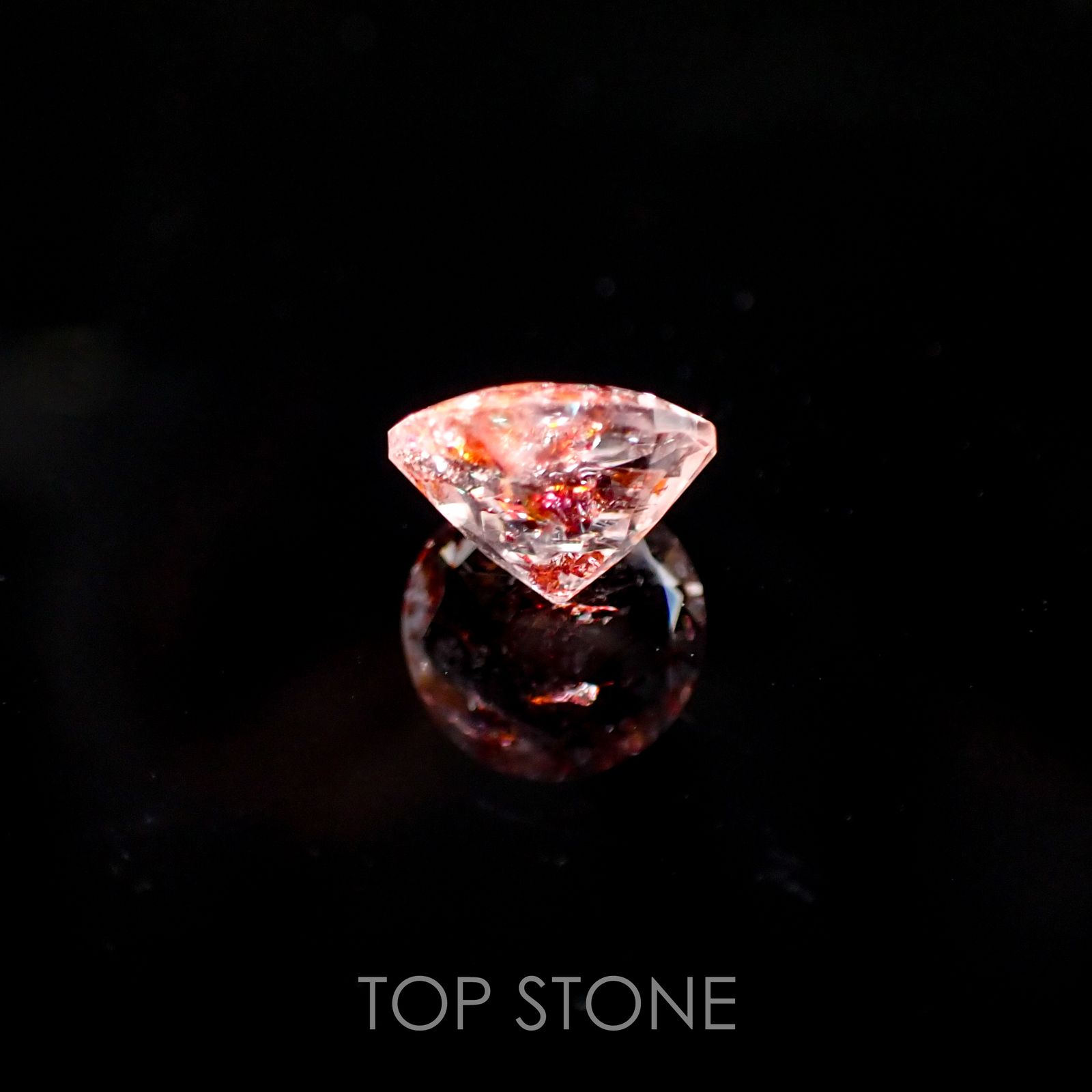ファイヤークォーツ ナイジェリア産 ルース 1.49ct[210510710]7.7×7.7mm前後
