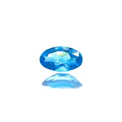 ネオンブルーアパタイト(宝石名アパタイト) ブラジル産 識別済 0.24ct / 5.1x2.9mm前後 [260612571]