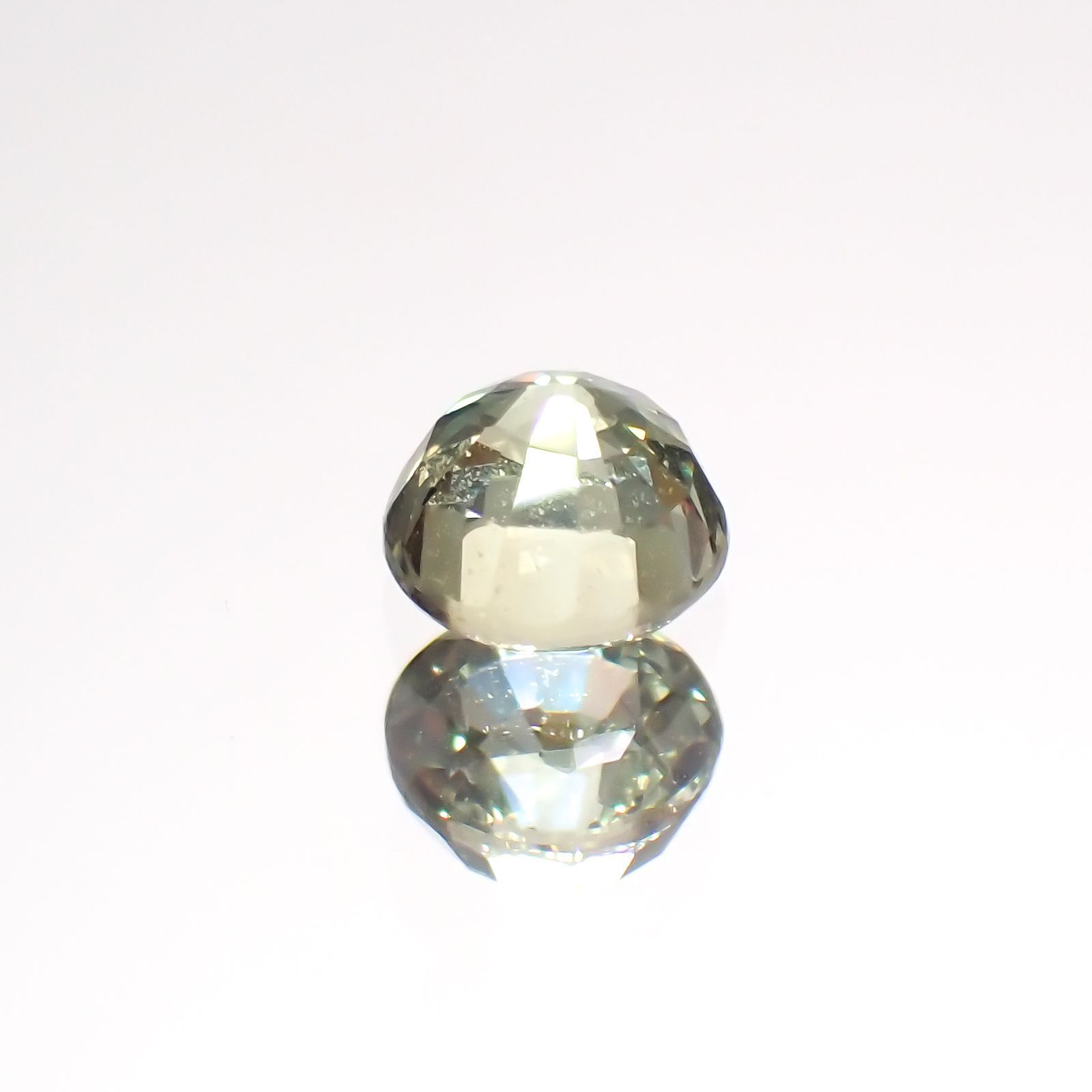 グリーンクリソベリル(宝石名クリソベリル)スリランカ/マダガスカル産 0.29ct 識別済[220114470]3.5x3.5mm前後