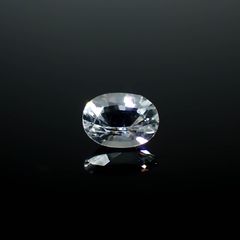 カラーレスサファイア スリランカ産 0.38ct [250830974]5x3.9mm前後