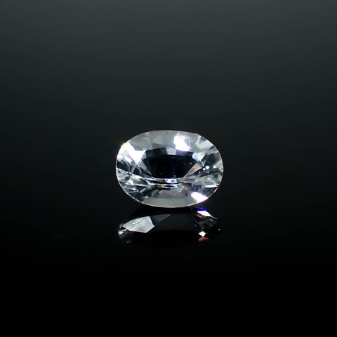 カラーレスサファイア スリランカ産 0.38ct [250830974]5x3.9mm前後