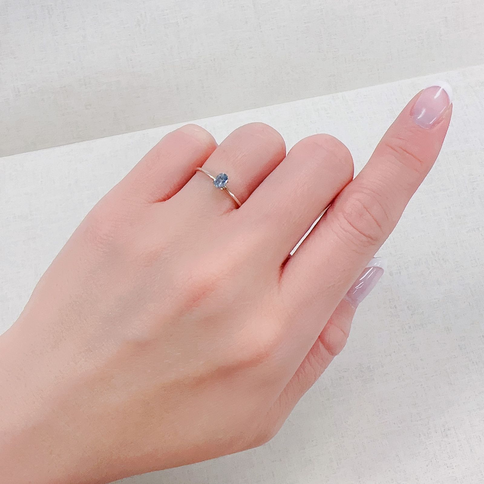 ブルーコーネルピン(宝石名コーネルピン)タンザニア産 0.22ct 識別済[230421862]4.1x3.1mm前後