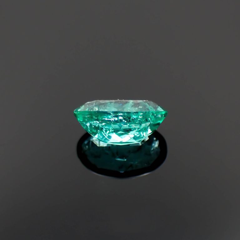 パライバトルマリン(宝石名トルマリン/別名パライバ・トルマリン)ブラジル・キントス鉱山産 0.396ct ソ付(宝貴協)・GIA鑑付[221018749]5.8x3.6mm前後