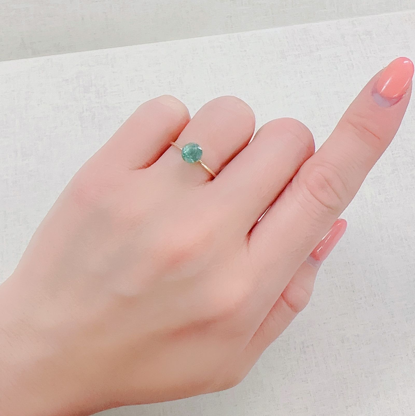 グリーンカイヤナイト タンザニア産 1.26ct[230220576]6x5.9mm前後