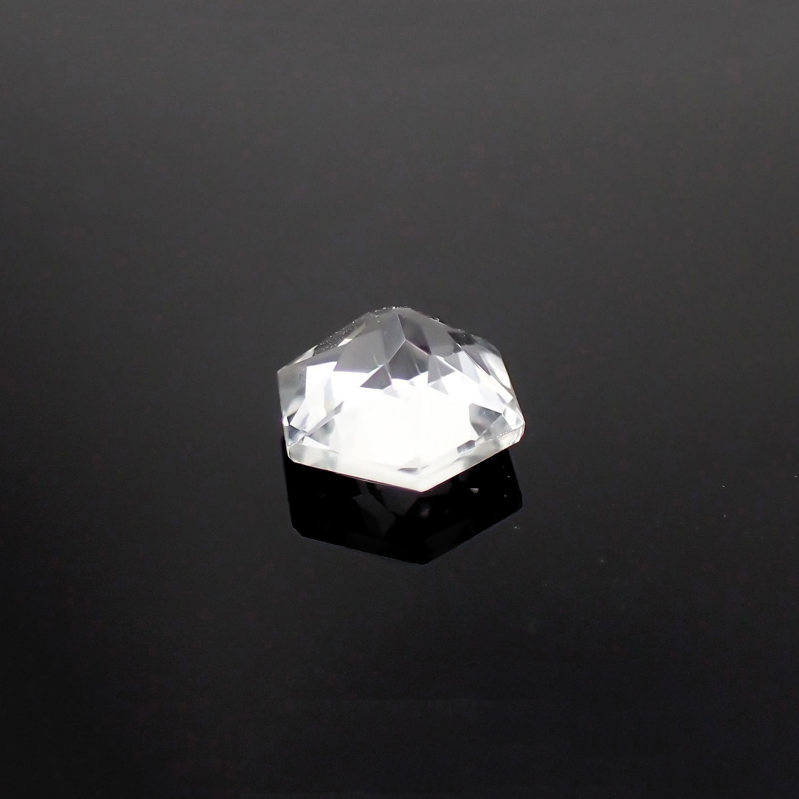 ◇ヘキサゴンカット◇ホワイトトパーズ ブラジル産 1.12ct[221018498]6x6mm前後