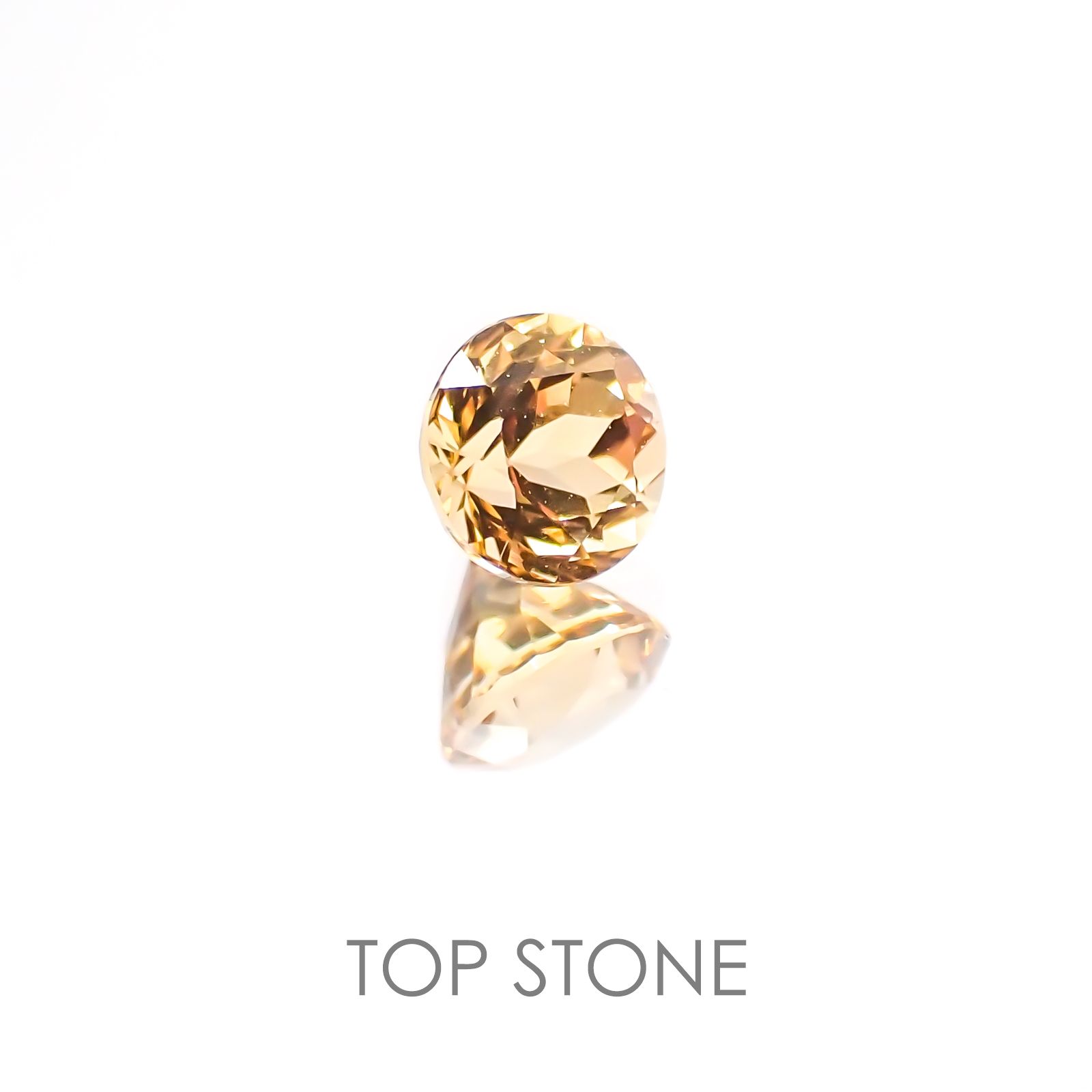 インペリアルトパーズ ブラジル産 ルース 0.39ct[20127868]4.2×4.1mm前後