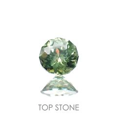 ◇カスタムカット◇デマントイドガーネット ナミビア産 0.40ct[220917671]4.5x4.4mm前後