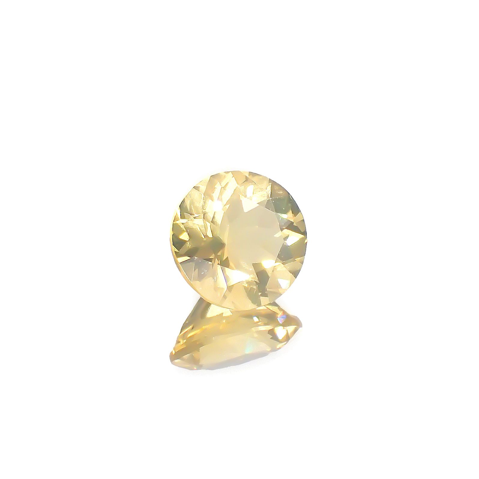 イエローオパール メキシコ産 0.99ct[240226193]7.3x7.3mm前後