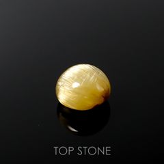 ルチルクォーツ(宝石名ルチルレイテッド・クォーツ) ブラジル産 2.23ct 識別済[210913299]7.6×7.6mm前後