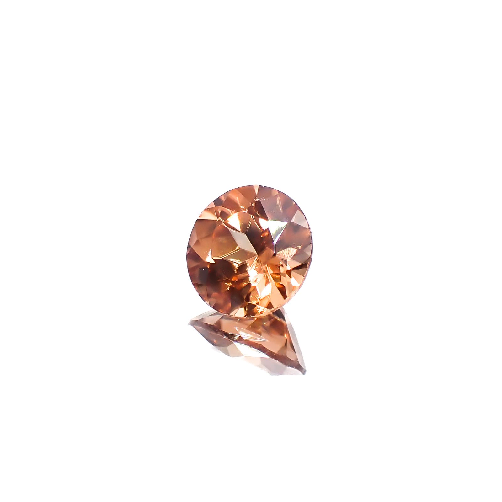 オレンジジルコン スリランカ/カンボジア産 1.80ct[240628113]7x7mm前後