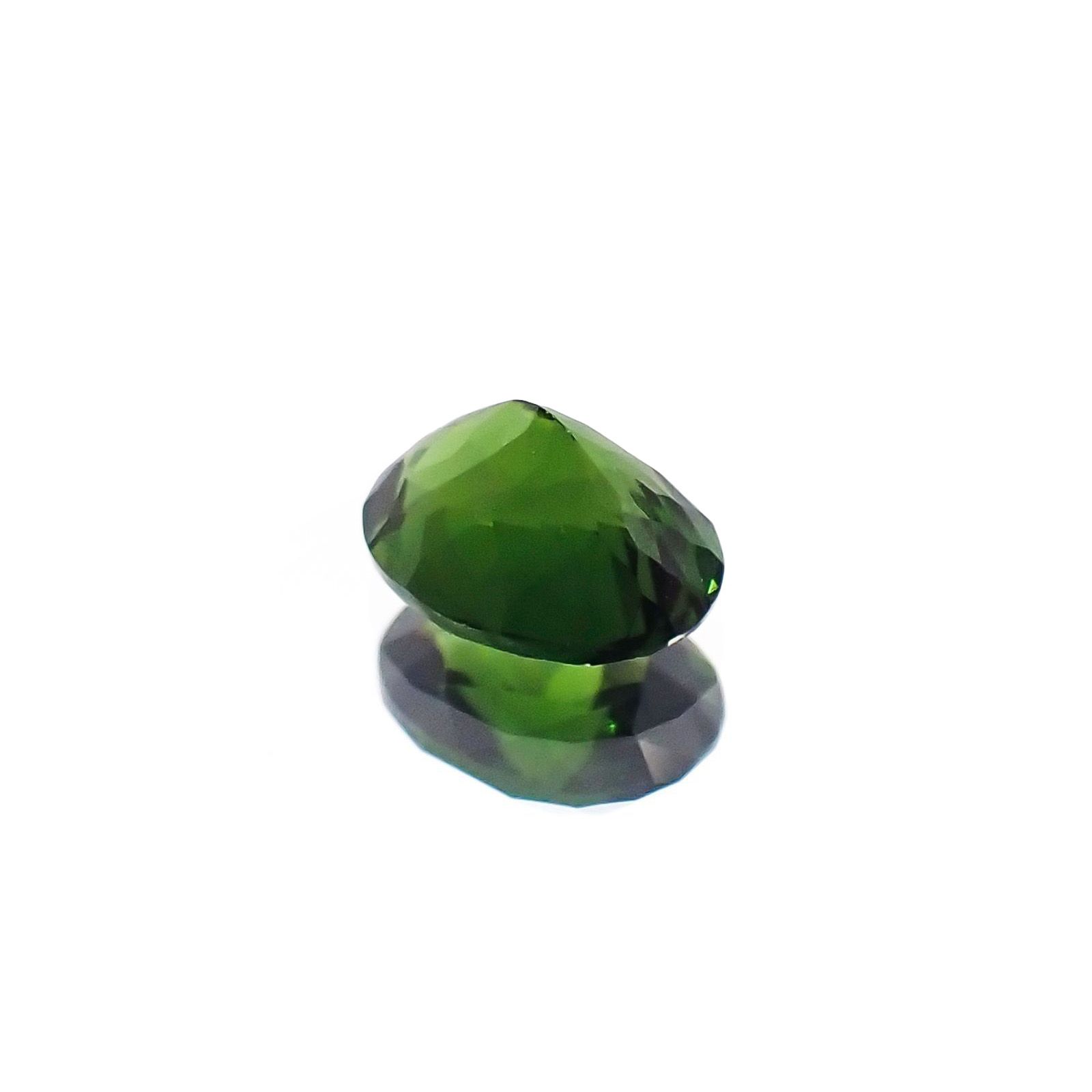 クロムトルマリン(宝石名クロム・トルマリン)タンザニア産 識別済 0.34ct / 5.1x3.8mm前後 [230823073]