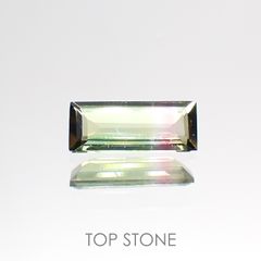 バイカラートルマリン(宝石名バイカラー・トルマリン) ブラジル産 0.34ct 識別済[211013629]7.3×2.9mm前後