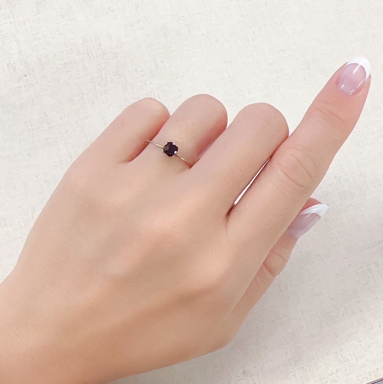 ◇チェッカーカット◇アントヒルガーネット(クロムパイロープガーネット) アメリカ・アリゾナ州産 0.38ct[230722883]4.1x4.1mm前後