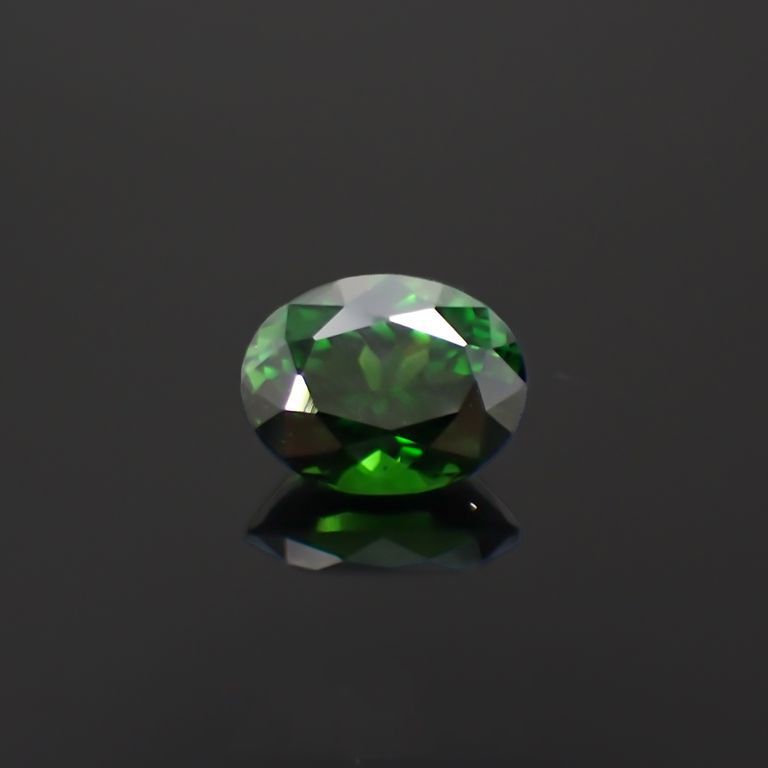 クロムトルマリン(宝石名クロム・トルマリン)タンザニア産 2.793ct ソ付(彩珠)[221119037]10x7.7mm前後