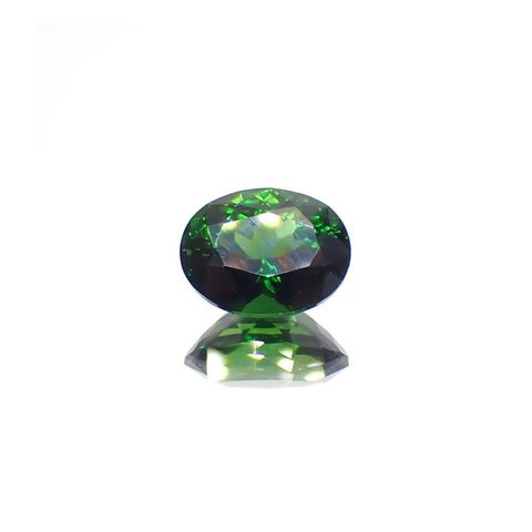 クロムトルマリン(宝石名クロム・トルマリン)タンザニア産 ソ付(彩珠) 2.793ct / 10x7.7mm前後 [221119037]