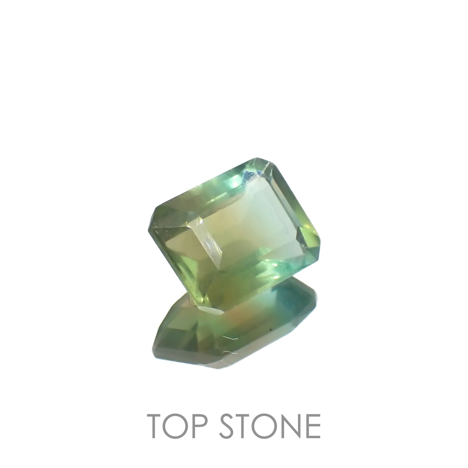 バイカラーフローライト ブラジル産 3.84ct[221119123]10x7.8mm前後