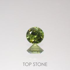 デマントイドガーネット(宝石名デマントイド・ガーネット)ロシア産 0.26ct 識別済[220616527]3.9x3.9mm前後