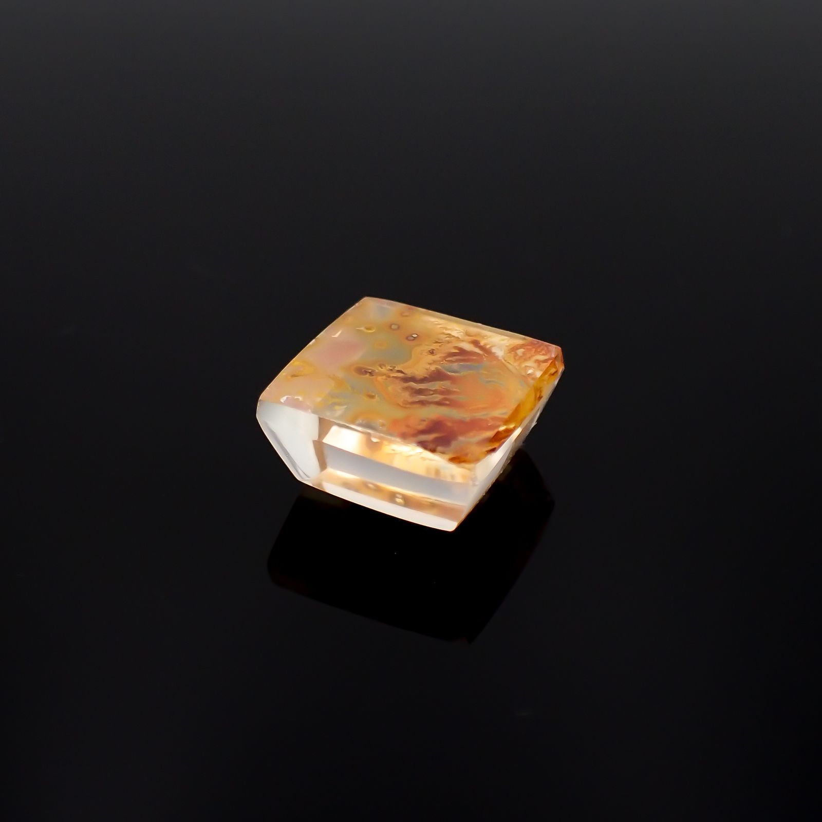 レッドデンドリチッククォーツ ブラジル産 11.14ct[230321125]12.8x12.5mm前後