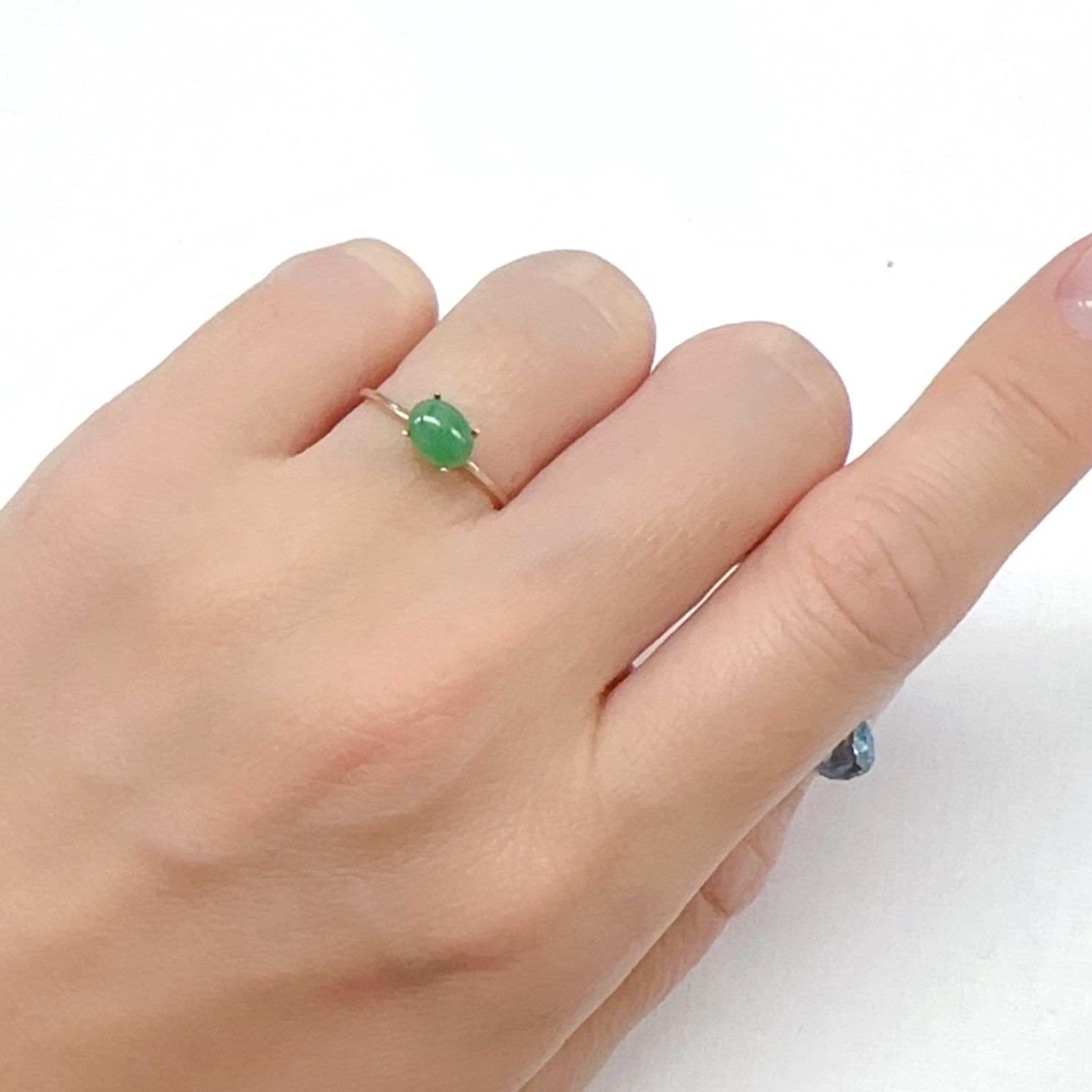 翡翠 ビルマ産 0.70ct[240326947]6.6x5.1mm前後
