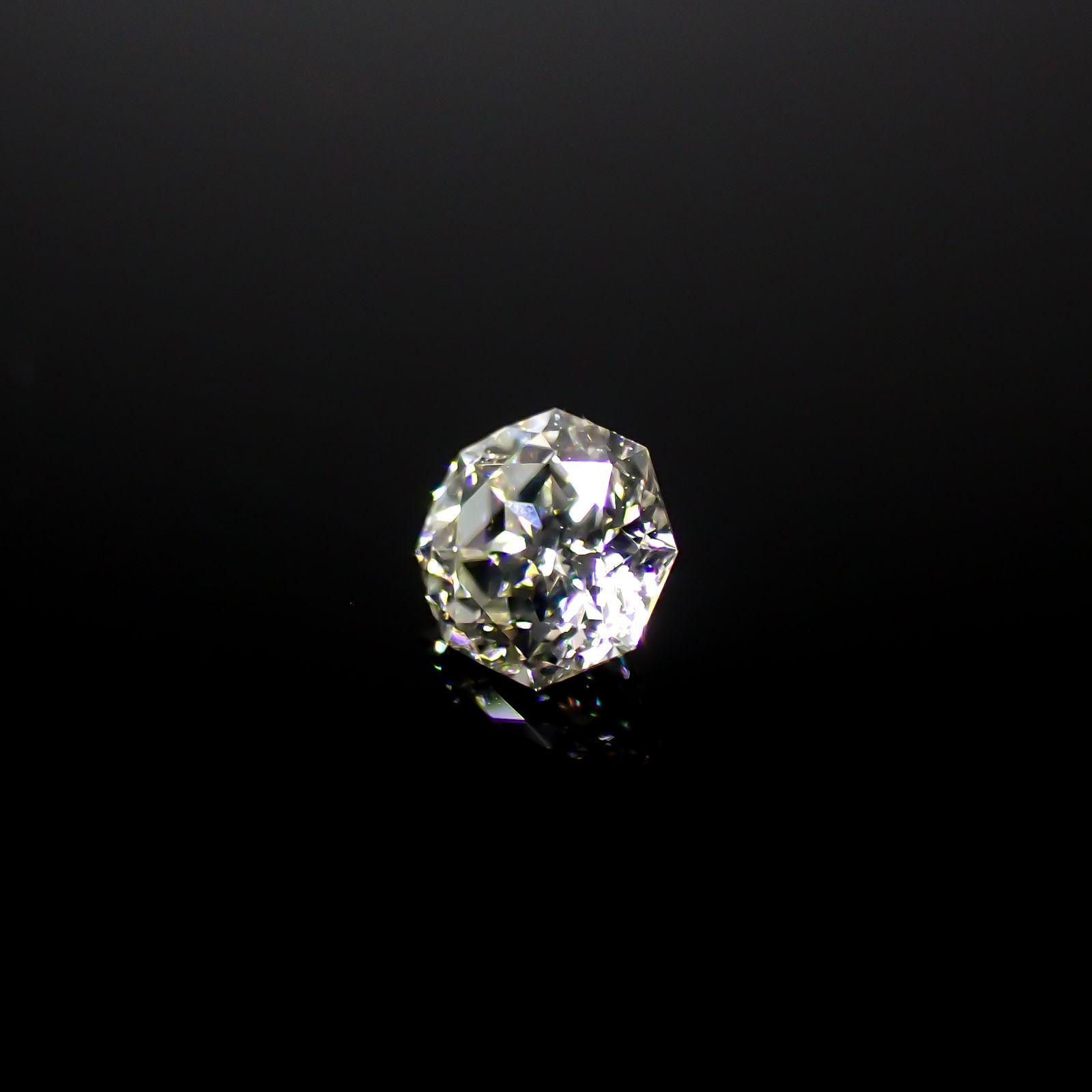 ◇オクタゴンカット◇ダイヤモンド 0.14ct[240427033]3.1x3.1mm前後