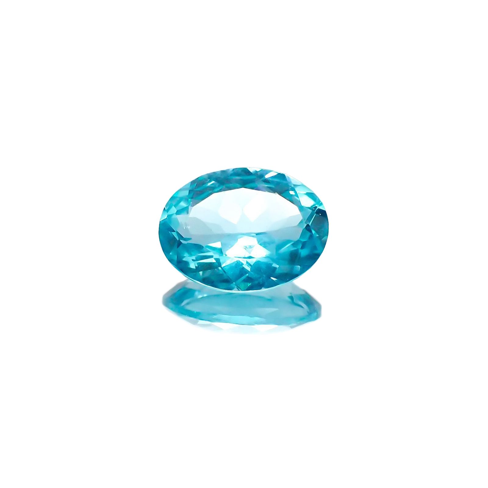 アパタイト(宝石名アパタイト)ブラジル産 識別済 1.21ct / 8.2x6.2mm前後 [251023193]