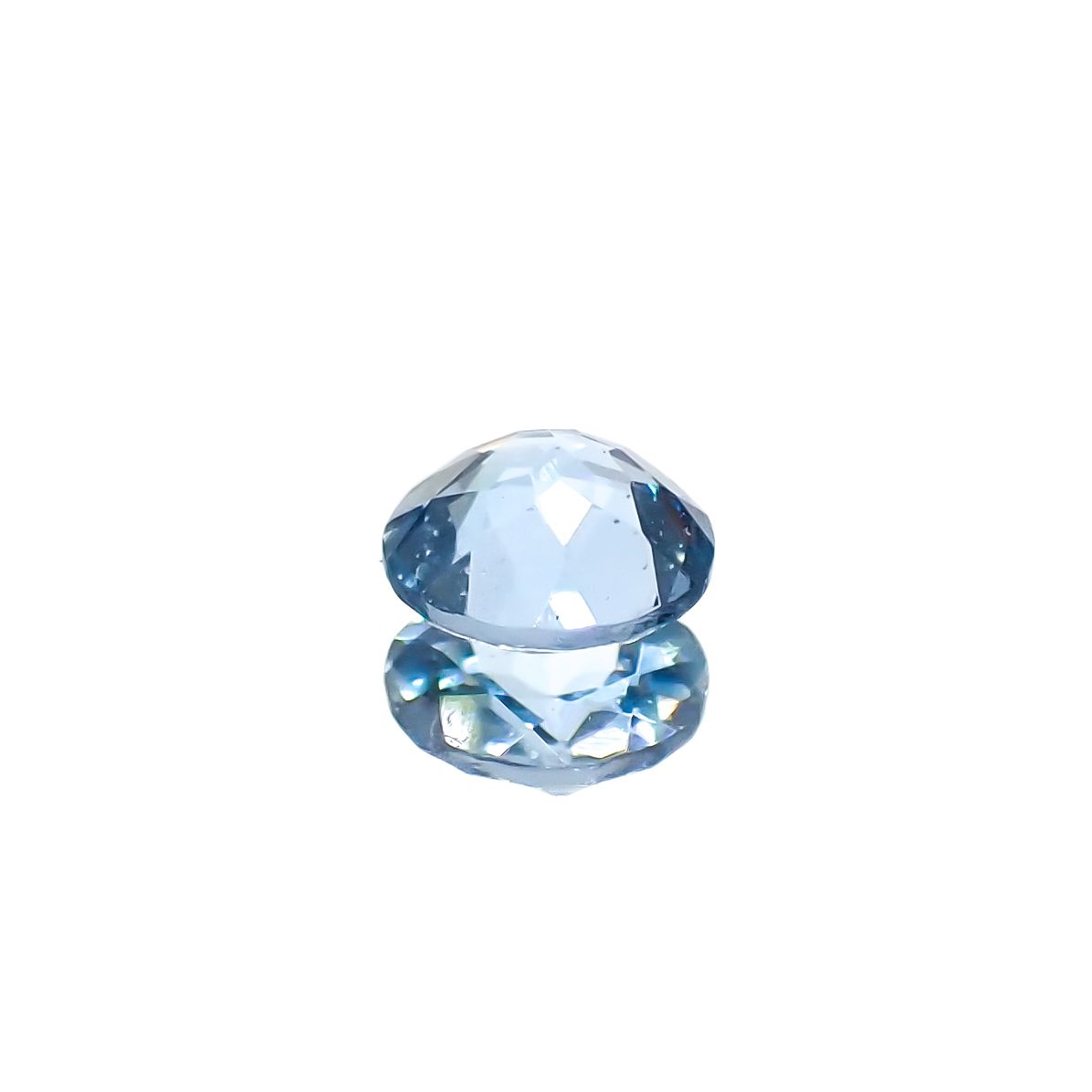 アクアマリン(宝石名アクアマリン)モザンビーク産 0.38ct 識別済[240226010]4.9x4.9mm前後