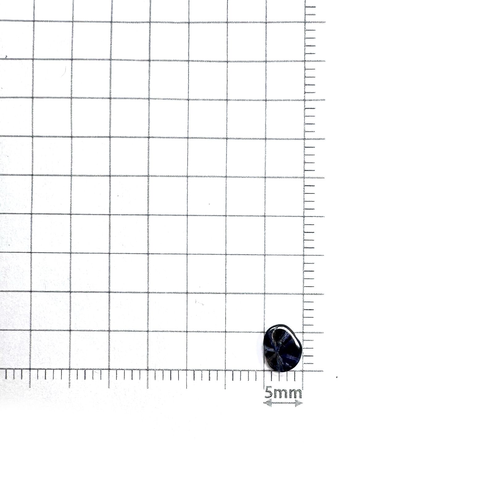 トラピッチェサファイア 原石スライス磨き ビルマ産 0.79ct [250430190]6x4.8mm前後