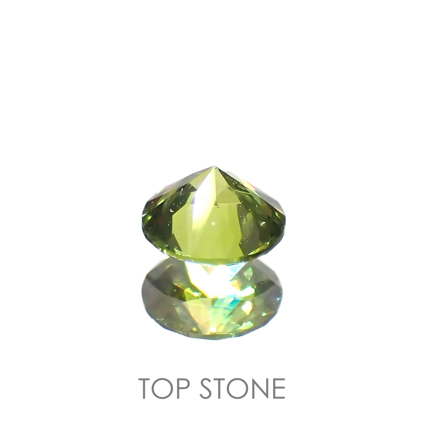 デマントイドガーネット(宝石名デマントイド・ガーネット)ロシア産 0.18ct 識別済[221119165]3.4x3.4mm前後