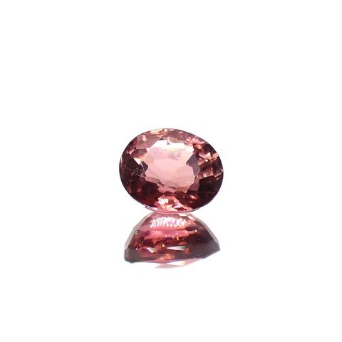 ローズピンクトルマリン(宝石名ピンク・トルマリン)ブラジル/アフリカ産 0.64ct 識別済[240929141]5.6x4.7mm前後